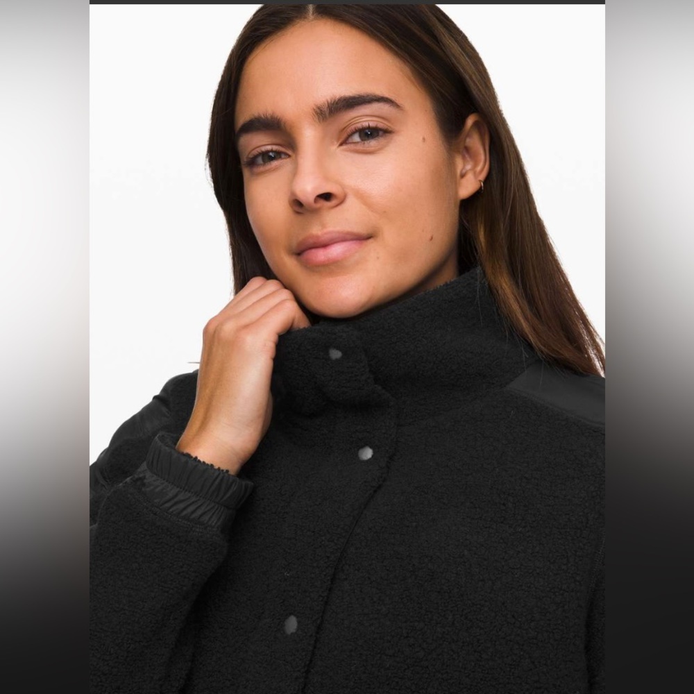 lululemon Go Cozy Jacket Black Size 4 NWOT worn once, size tag intact